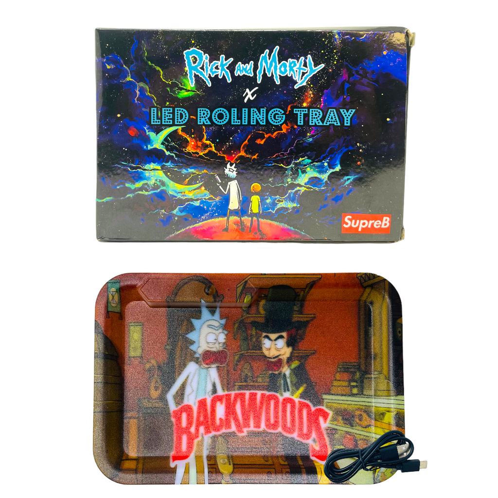 SUPREB X RICK AND MORTY 7 COLOR MINI LED ROLLING TRAY