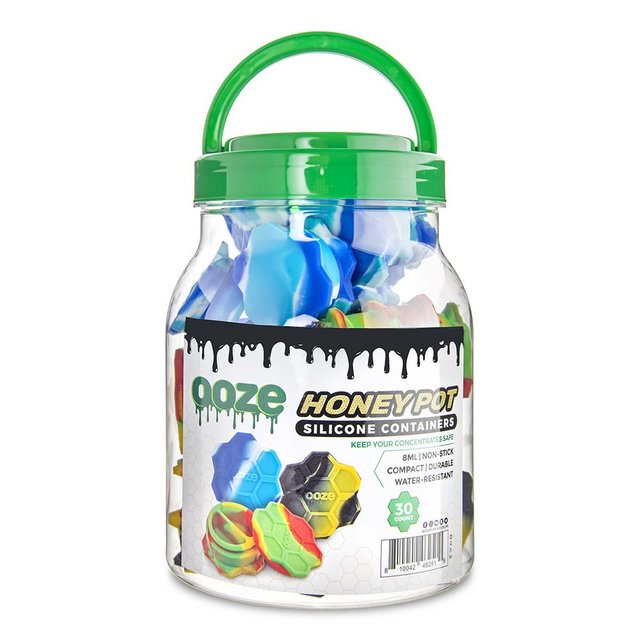 OOZE HONEY POT SILICONE CONTAINERS 30CT JAR