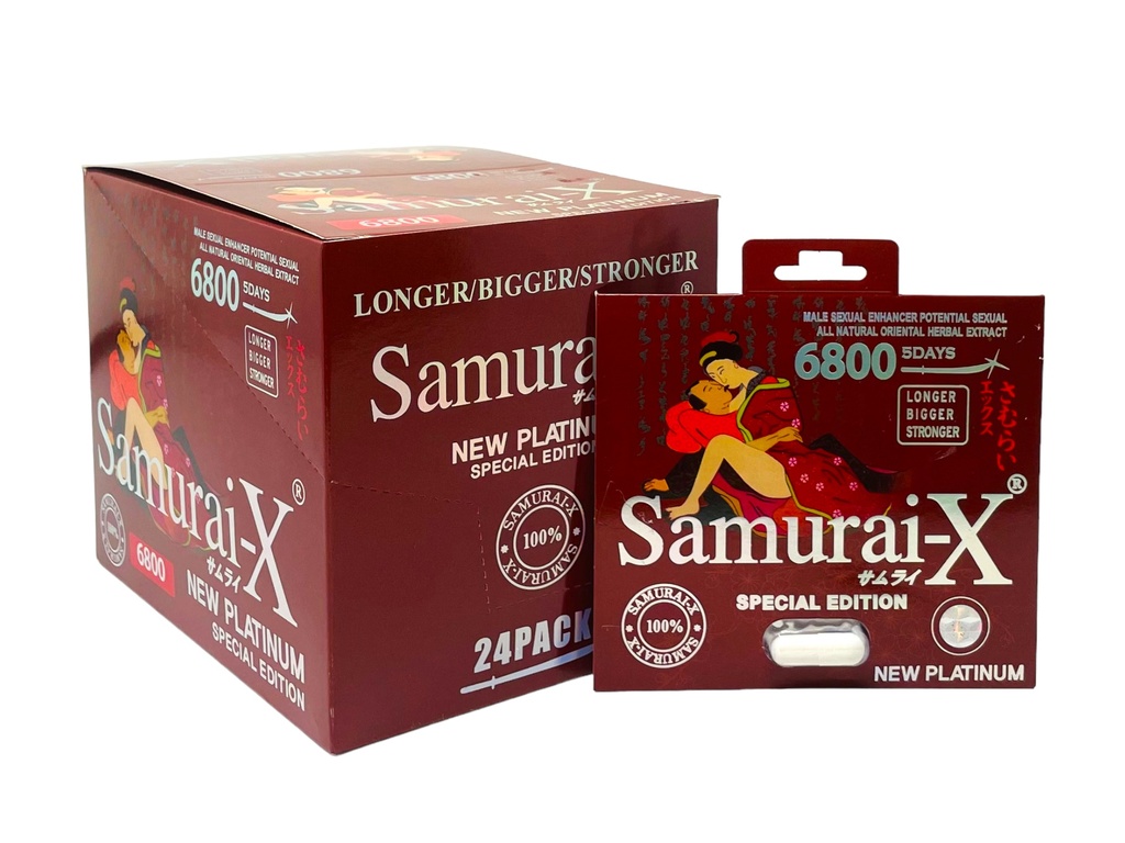 SAMURAI X NEW PLATINUM SPECIAL EDITION 6800MG BOX OF 24