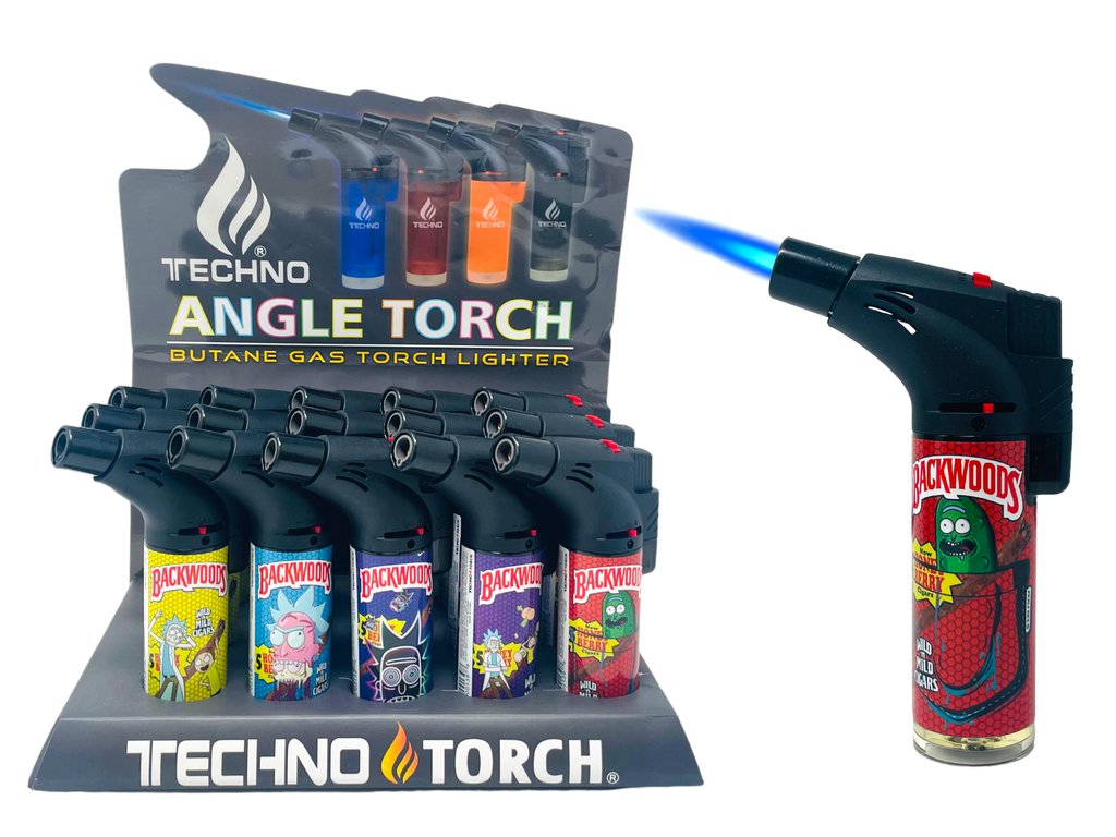 TECHNO TORCH #71139-BWRM3 BACKWOODS RICK & MORTY TORCH LIGHTER BOX OF 15
