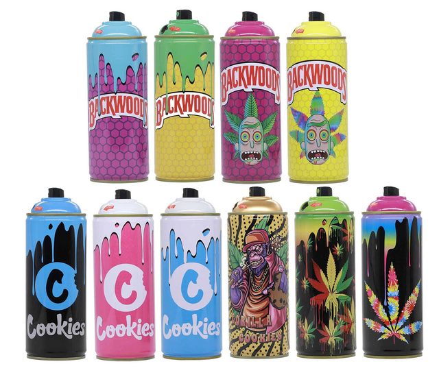TECHNO TORCH #19017 SPRAY CAN TORCH LIGHTER ASSORTED DESIGNS BOX OF 6