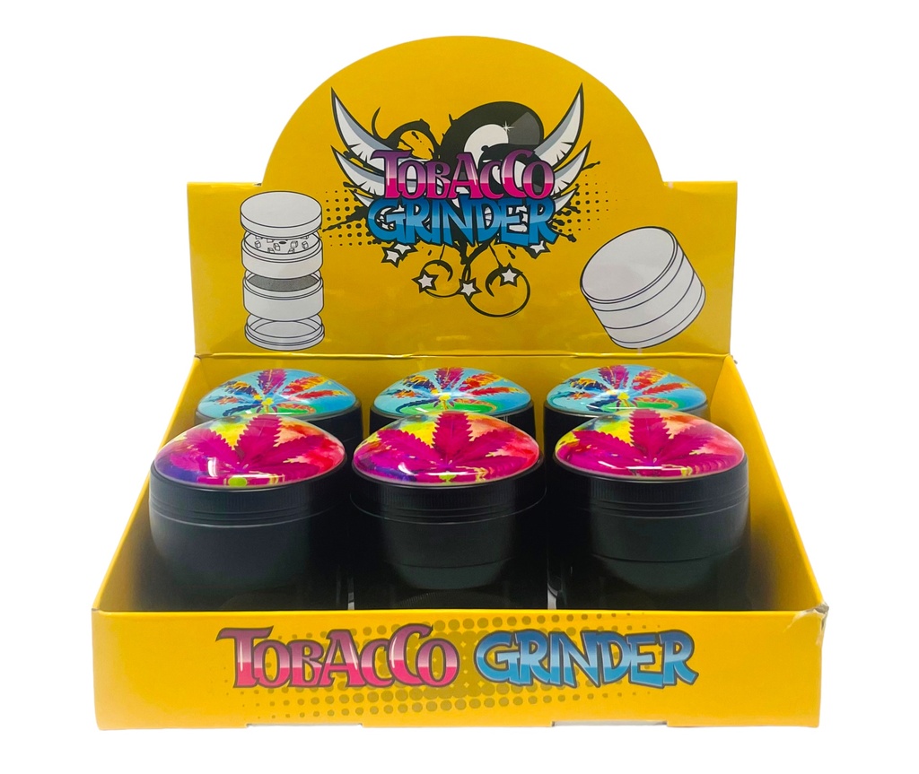 TOBACCO GRINDER 4 PARTS #MD147SJ-1 BOX OF 6