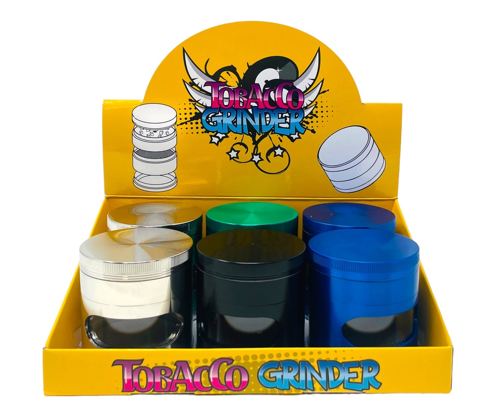 TOBACCO GRINDER 4 PARTS #MD147 BOX OF 6
