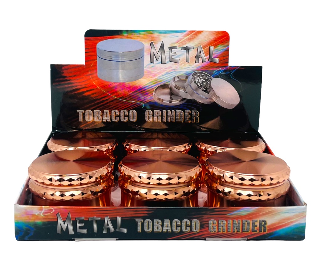 TOBACCO GRINDER 4 PARTS #MD138RG BOX OF 6