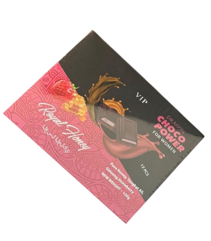 VIP ROYAL HONEY DRAGON CHOCO POWER STRAWBERRY 10G BOX OF 12