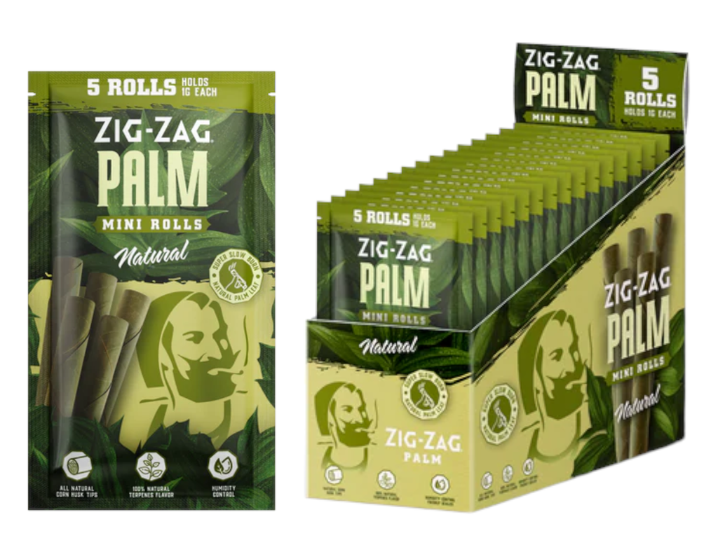 ZIG ZAG PALM MINI ROLLS 5CT BOX OF 15