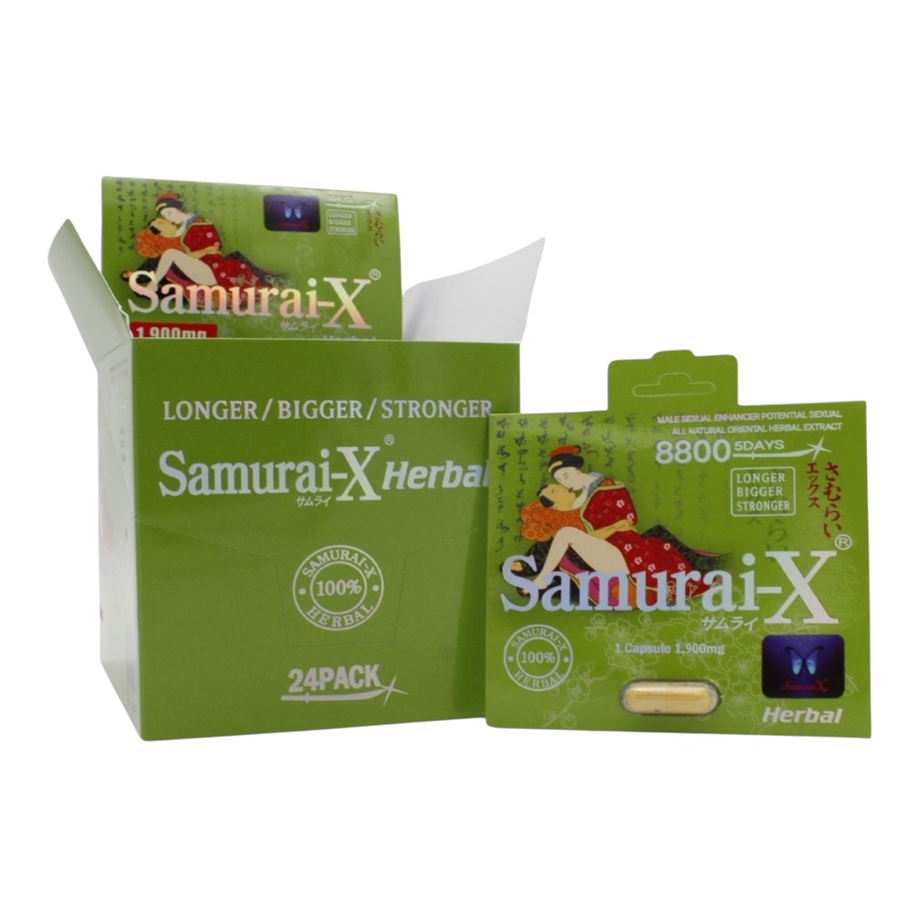 SAMURAI X HERBAL 1900MG BOX OF 24
