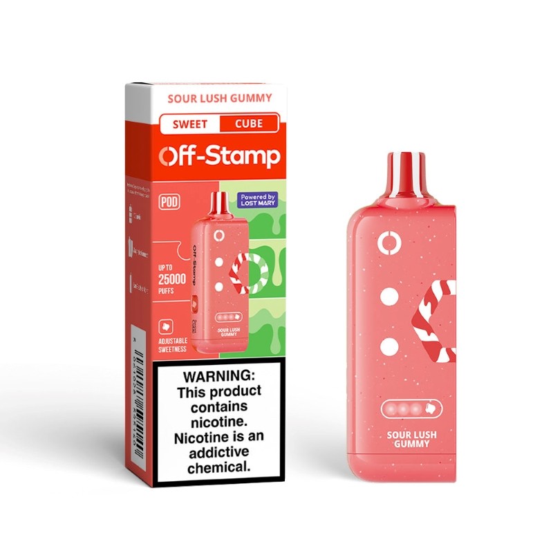 OFF-STAMP SWEET CUBE 25K 5% DISPOSABLE POD BOX OF 5