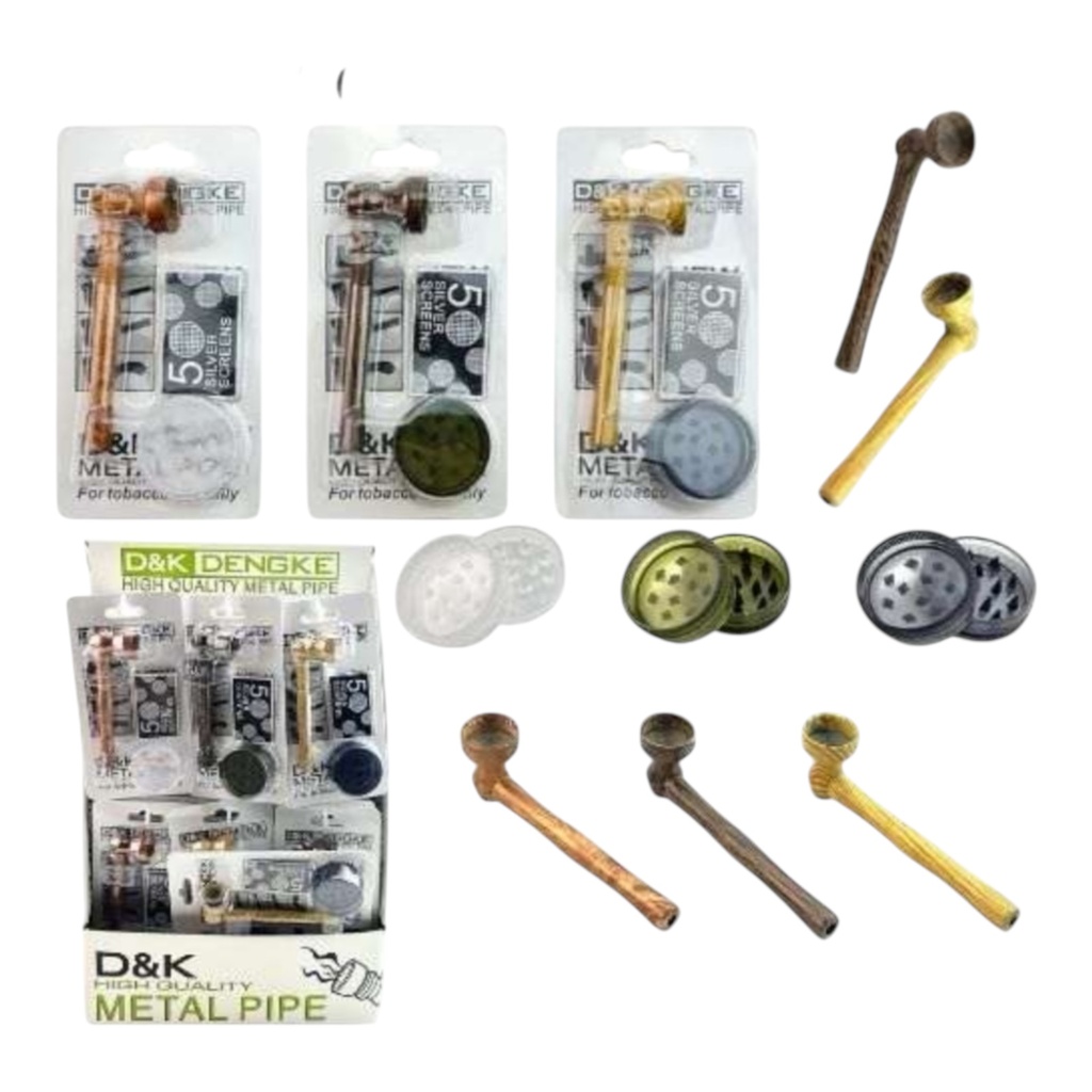 D&K DENGKE DK8163HA 3 IN 1 SMOKING SET 24CT