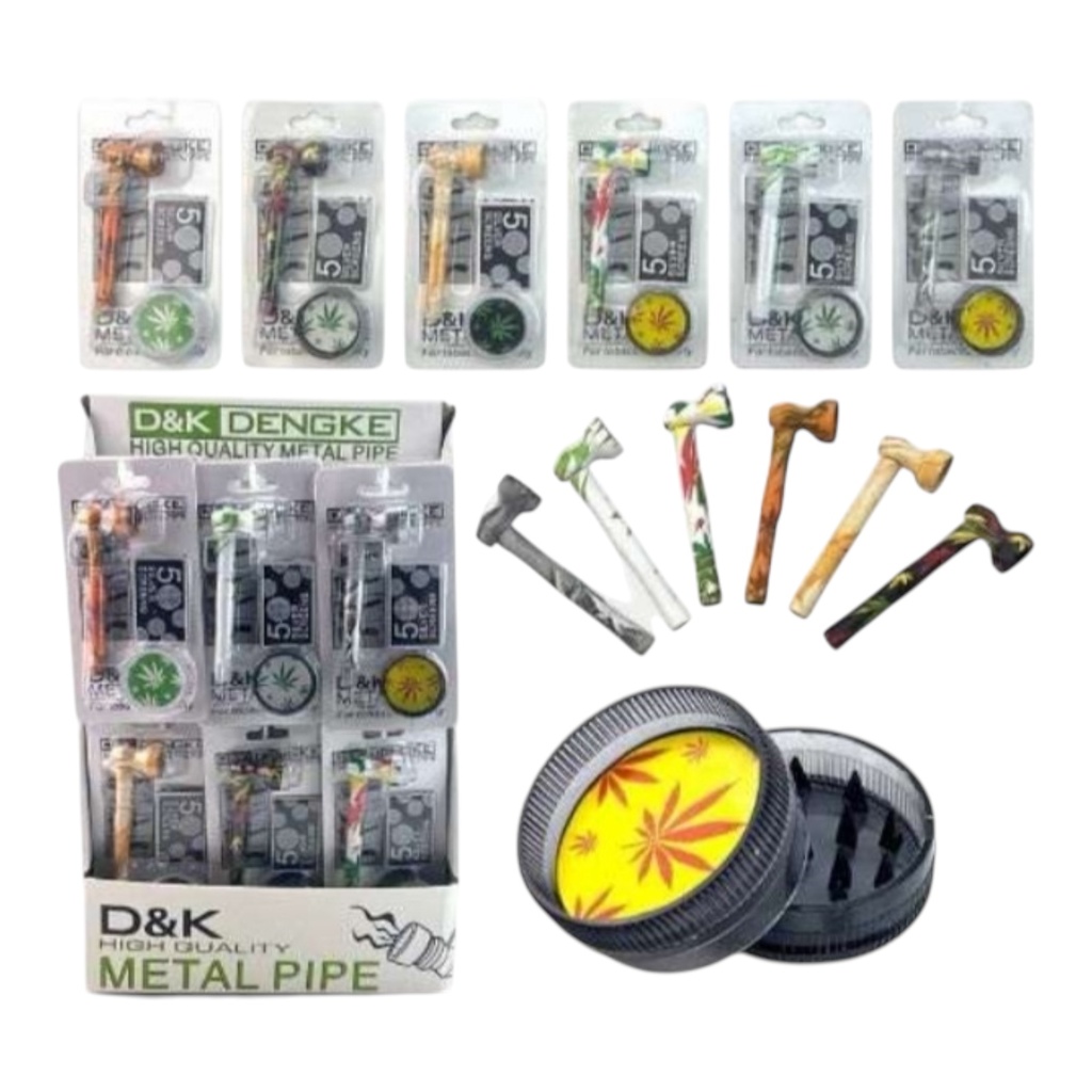 D&K DENGKE DK8163DA 3 IN 1 SMOKING SET 24CT