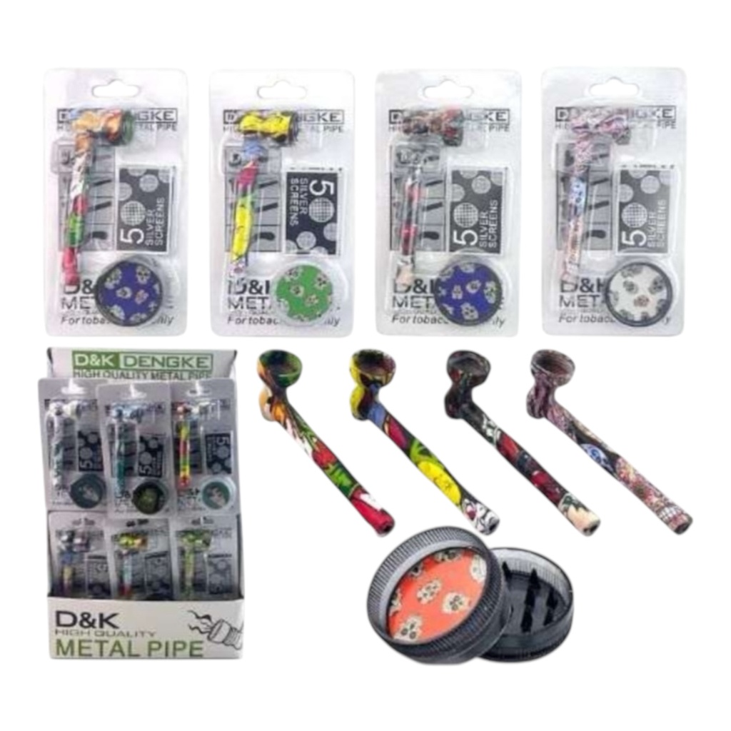 D&K DENGKE DK8163FA 3 IN 1 SMOKING SET 24CT