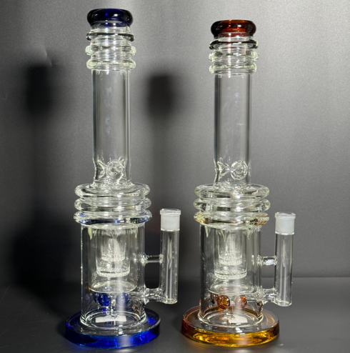 GLASS WATER PIPE 16" #DYW-04 ASSORTED COLORS