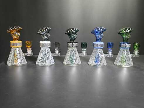 GLASS WATER PIPE 8" #WSR-005 ASSORTED COLORS