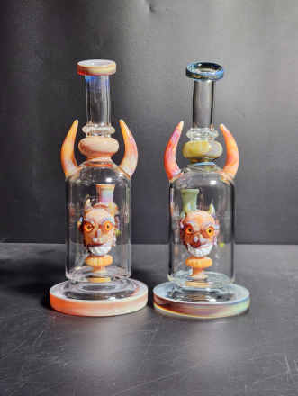 GLASS WATER PIPE 9.5" #HY-076 ASSORTED COLORS