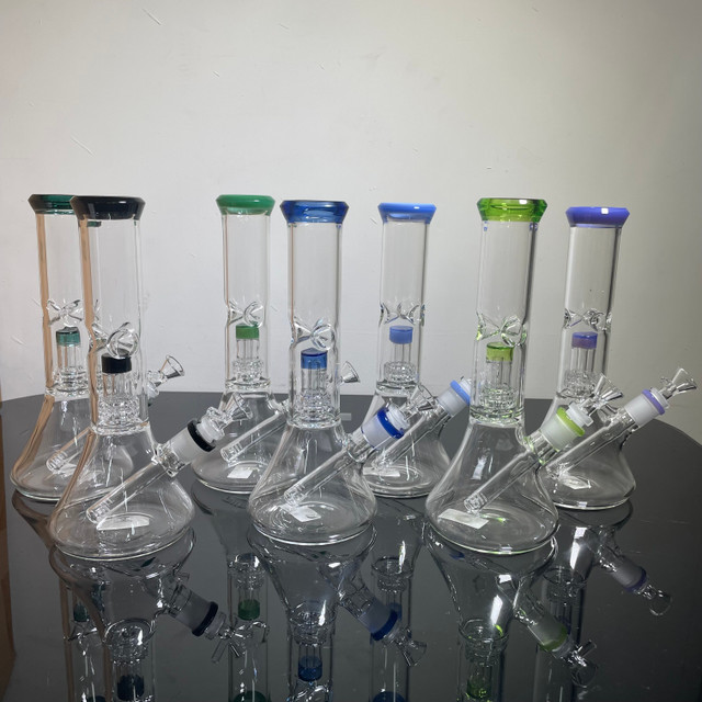 GLASS WATER PIPE 11" #BT1209-1 ASSORTED COLORS