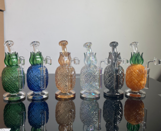 GLASS WATER PIPE 8.5" #WP-PINE ASSORTED COLORS
