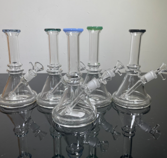 GLASS WATER PIPE 7.5" #BT1643 S ASSORTED COLORS