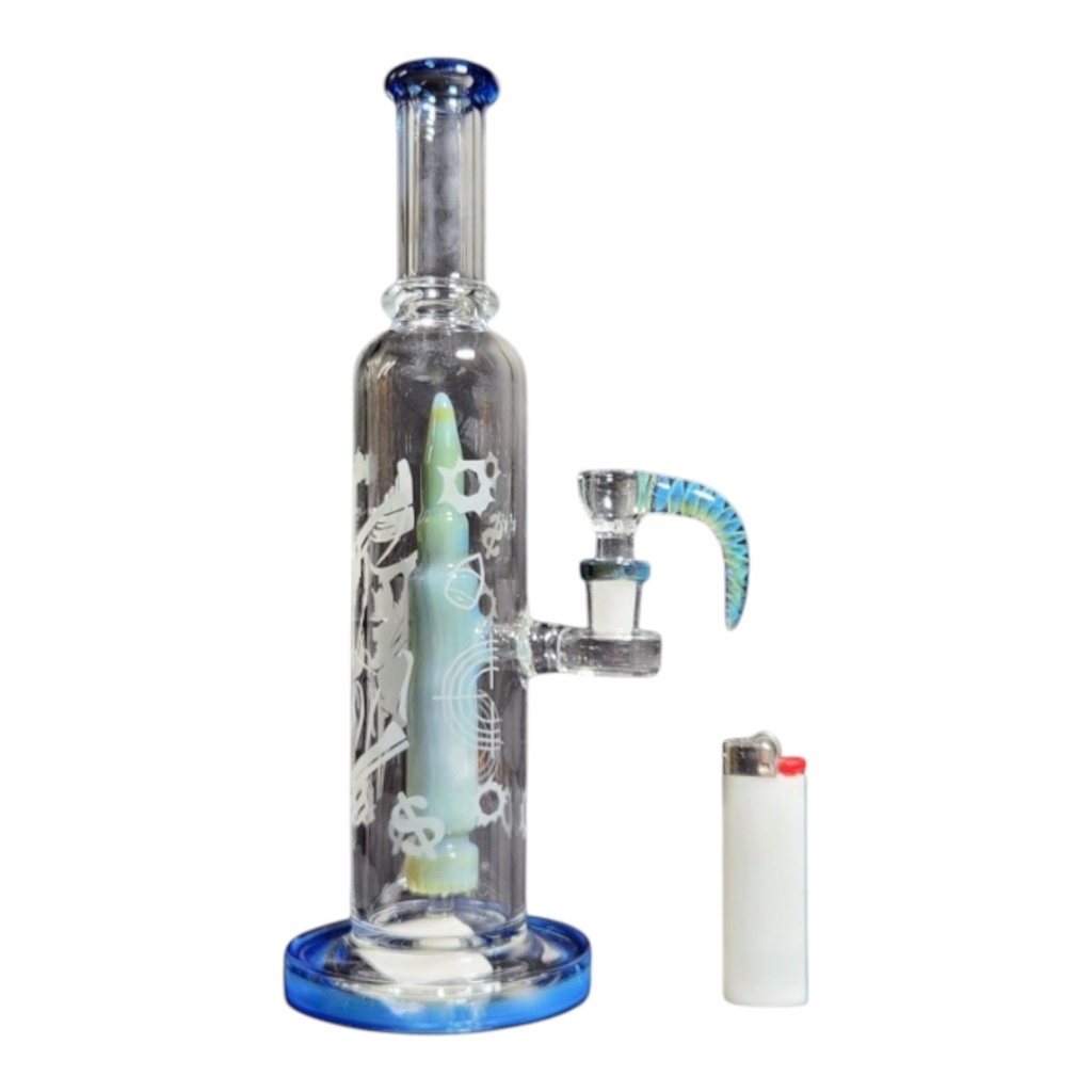 BLAST ZOKE GLASS WATER PIPE 11.5" #EG-38 ASSORTED COLORS