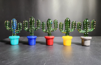 GLASS HAND PIPE 5.8" #BSH13 ASSORTED COLORS