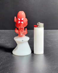 GLASS HAND PIPE 4.5" #BSH09 ASSORTED COLORS