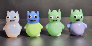 GLASS HAND PIPE #EGH27 ASSORTED COLORS