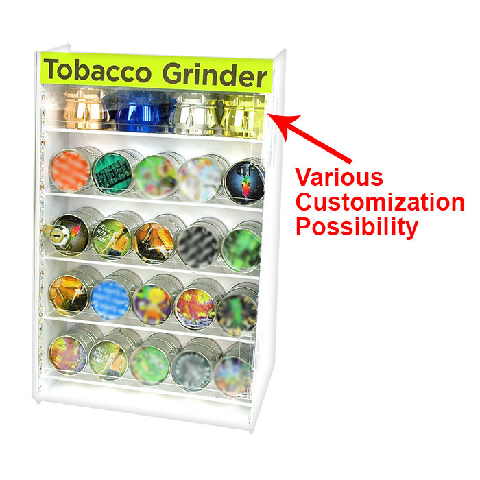 TOBACCO GRINDER MIX SIZE & DESIGN LED DISPLAY OF 44