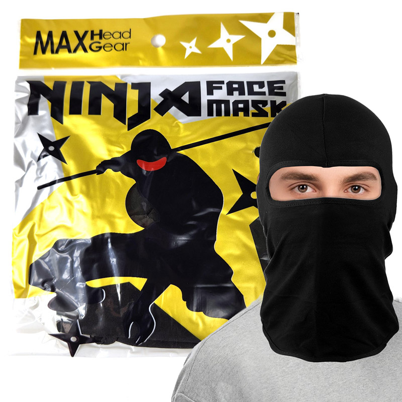 NINJA BLACK FACE MASK 12CT BAG