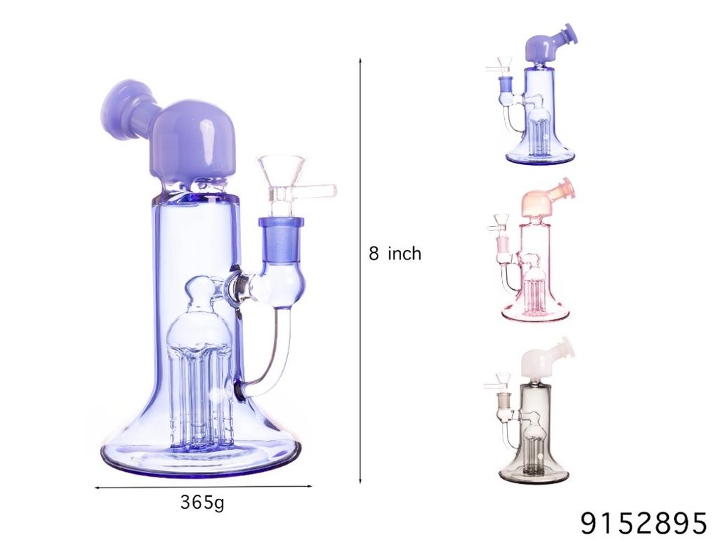 GLASS WATER PIPE #9152895 FGP6130 ASSORTED COLORS
