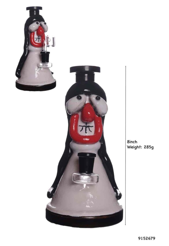 GOOFY  3D 8” GLASS WATER PIPE #9152763 CGP23052 ASSORTED COLORS
