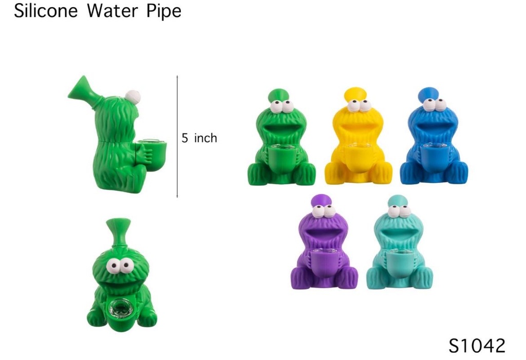MINO SILICONE WATER PIPE #RS1042 ASSORTED COLORS