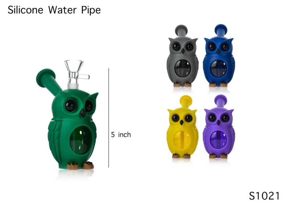 OWEL SILICONE WATER PIPE #RS1021 ASSORTED COLORS
