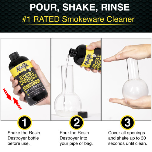 KHALIFA NATURAL RESIN DESTROYER SMOKEWARE CLEANER 16OZ