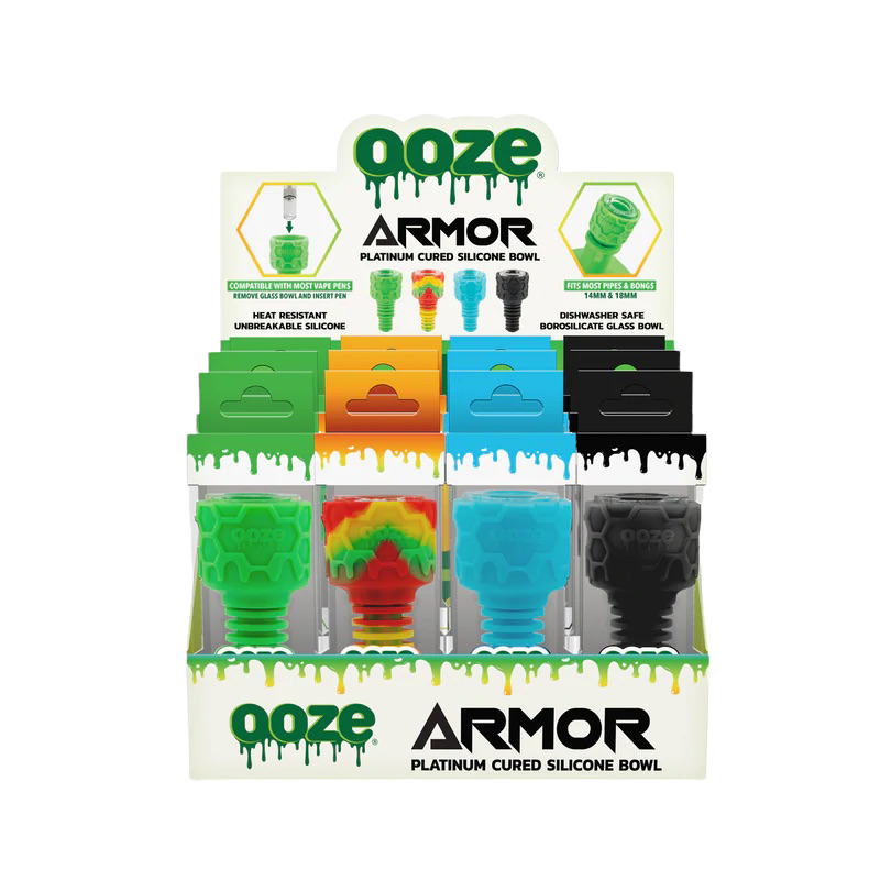 OOZE ARMOR PLATINUM CURED SILICONE BOWL BOX OF 12