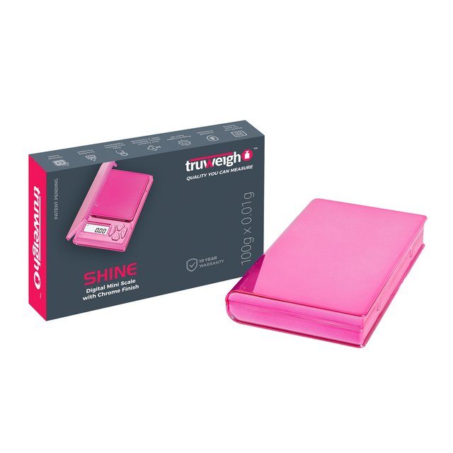 TRUWEIGH SHINE DIGITAL SCALE 100G X 0.01G PINK
