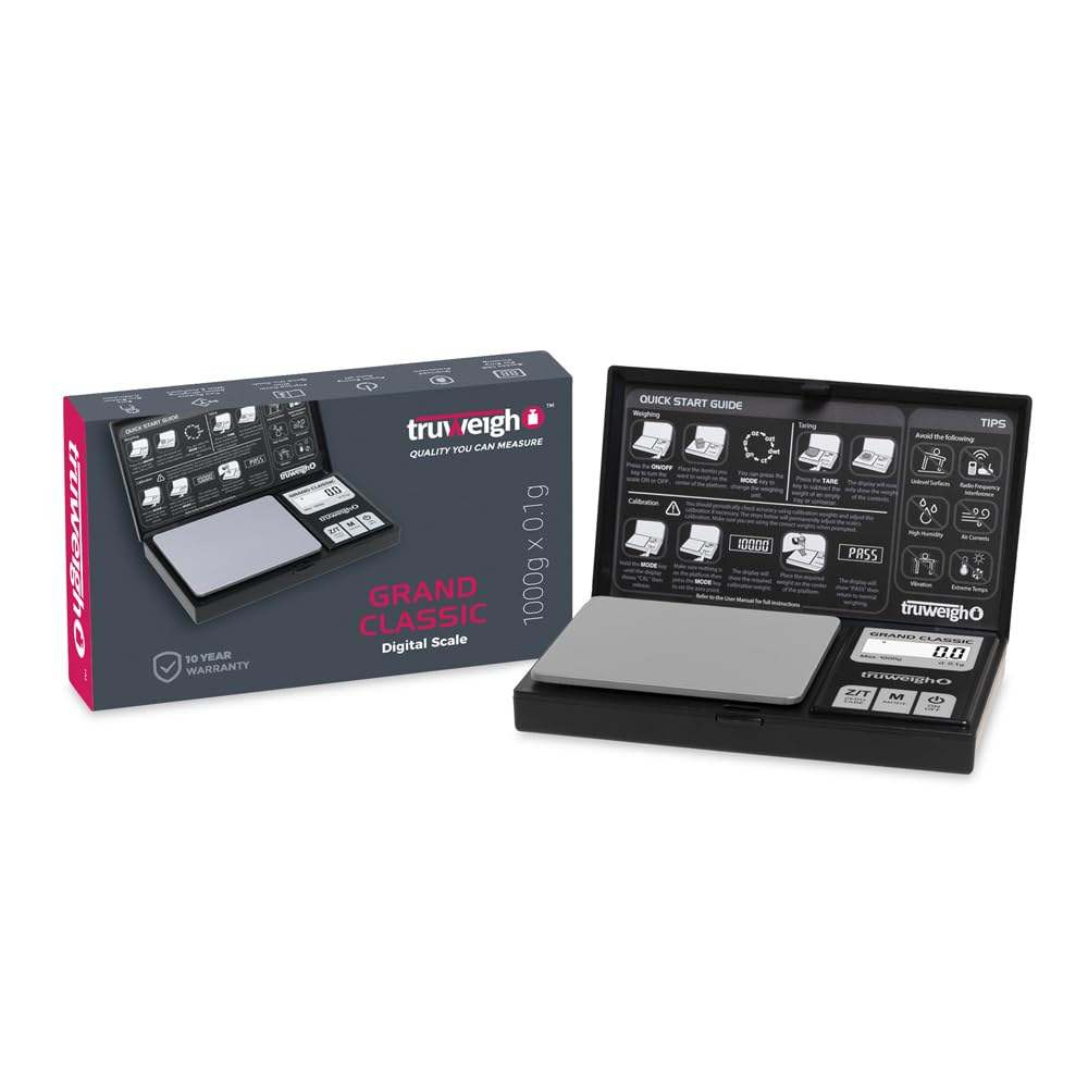 TRUWEIGH GRAND CLASSIC DIGITAL SCALE 1000G X 0.1G