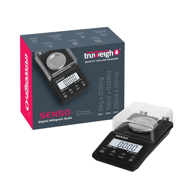 TRUWEIGH SENSO DIGITAL MILLIGRAM SCALE 50G X 0.001G