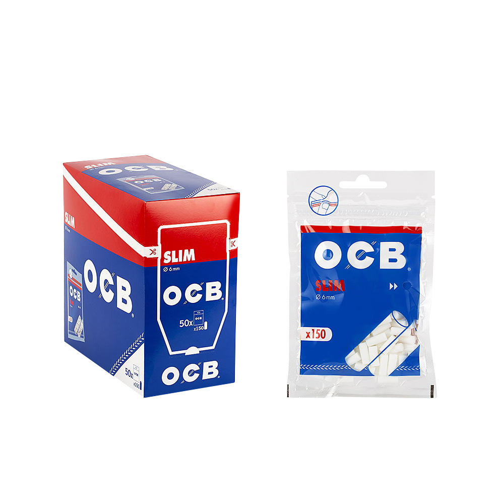 OCB SLIM FILTERS 6MM 150CT BOX OF 50