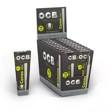 OCB PREMIUM SLIM ULTRA THIN CONES 3CT BOX OF 20