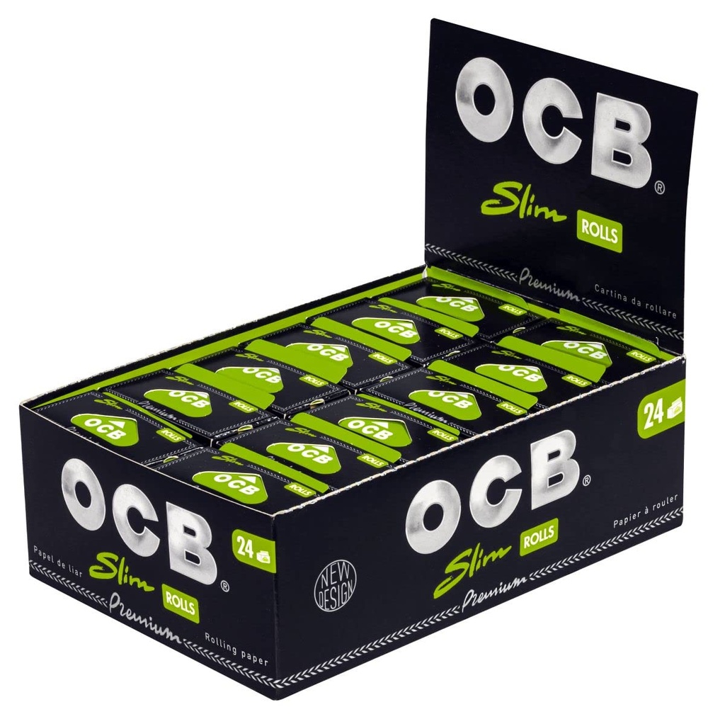 OCB PREMIUM SLIM PAPER ROLLS BOX OF 24