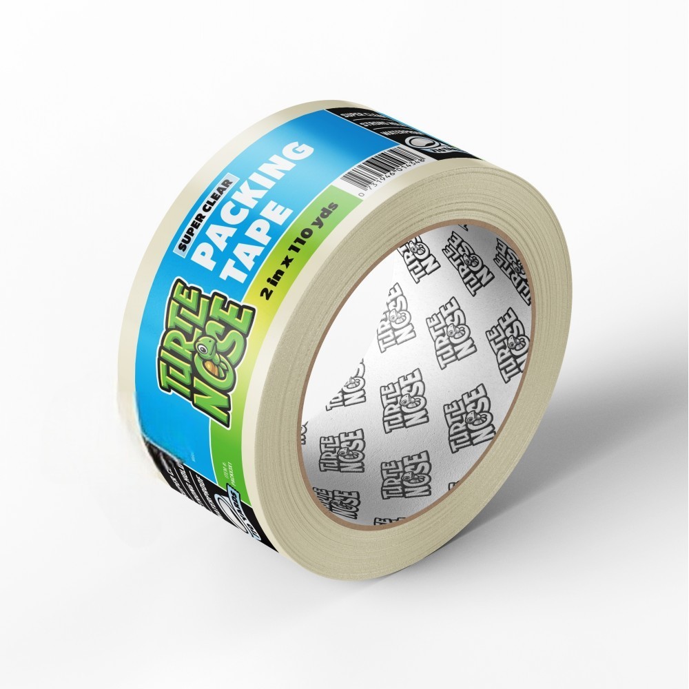 TURTLE NOSE SUPER CLEAR PACKING TAPE 2" X 110YDS BOX OF 6