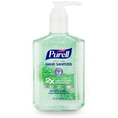 PURELL ADVANCED HAND SANITIZER SOOTHING GEL 8OZ