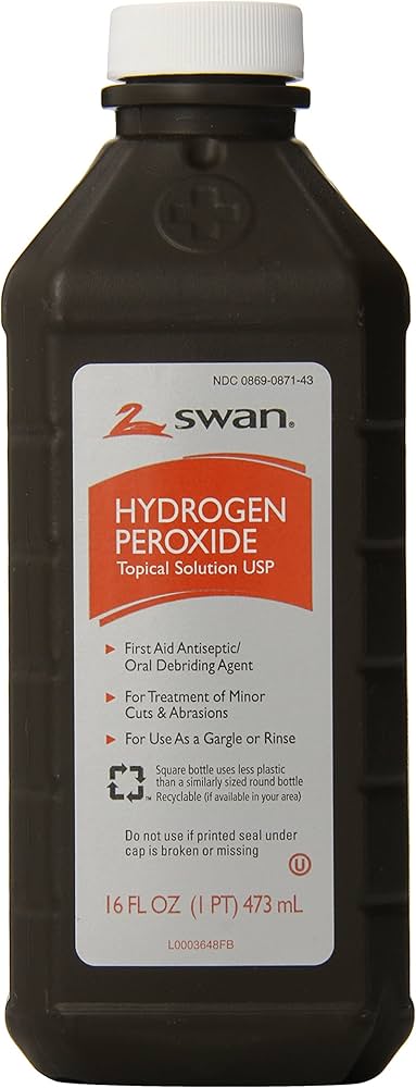 SWAN HYDROGEN PEROXIDE TOPICAL SOLUTION FIRST AID ANTISEPTIC 16OZ