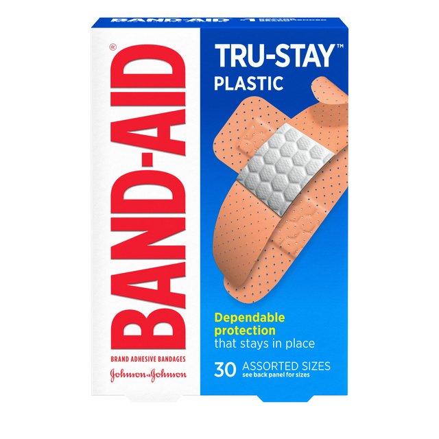 BAND-AID TRU-STAY ASSORTED BANDAGES 30CT BOX OF 6