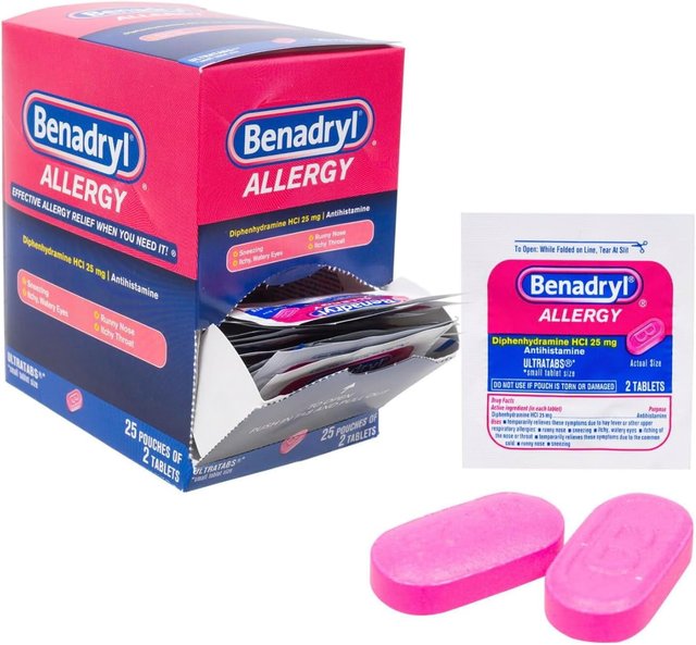 BENADRYL ALLERGY DIPHENHYDRAMINE ULTRATABS 2CT BOX OF 60