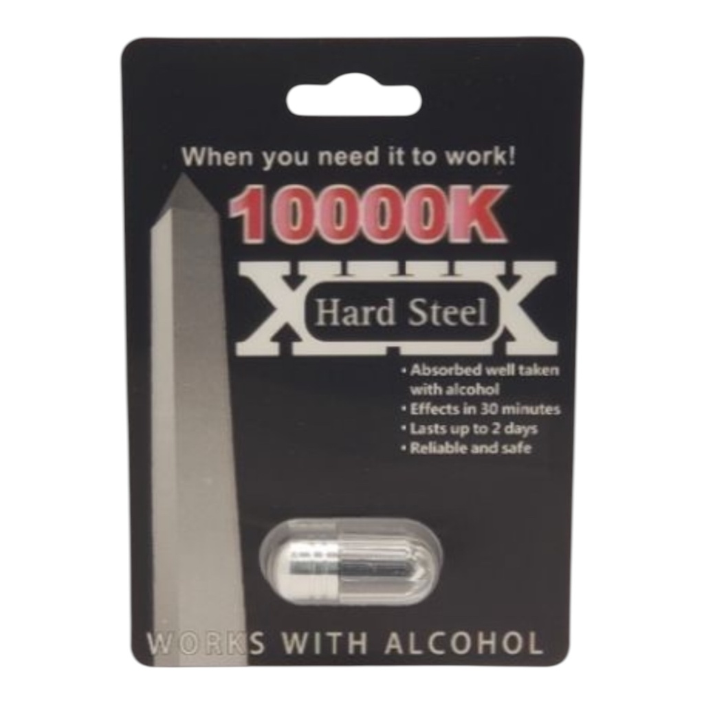 HARD STEEL 100K ENHANCEMENT PILLS BOX OF 24