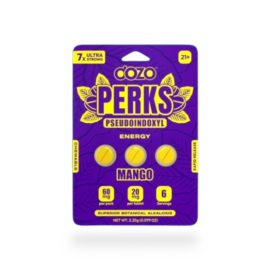 DOZO PERKS 60MG PSEUDOINDOXYL SUPERIOR ALKALOIDS BLISTER CAPSULES 3CT
