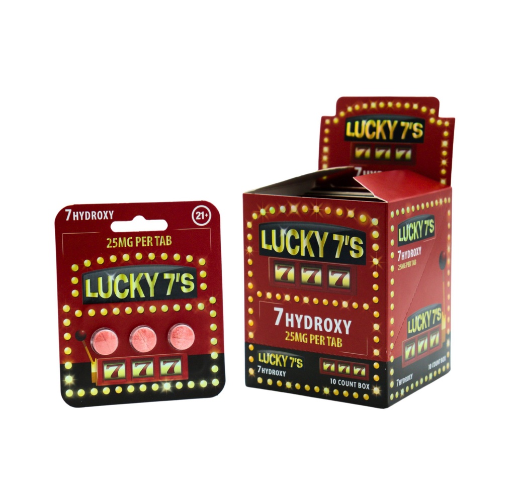 LUCKY 7'S 25MG 7-HYDROXY BLISTER CAPSULES 3CT