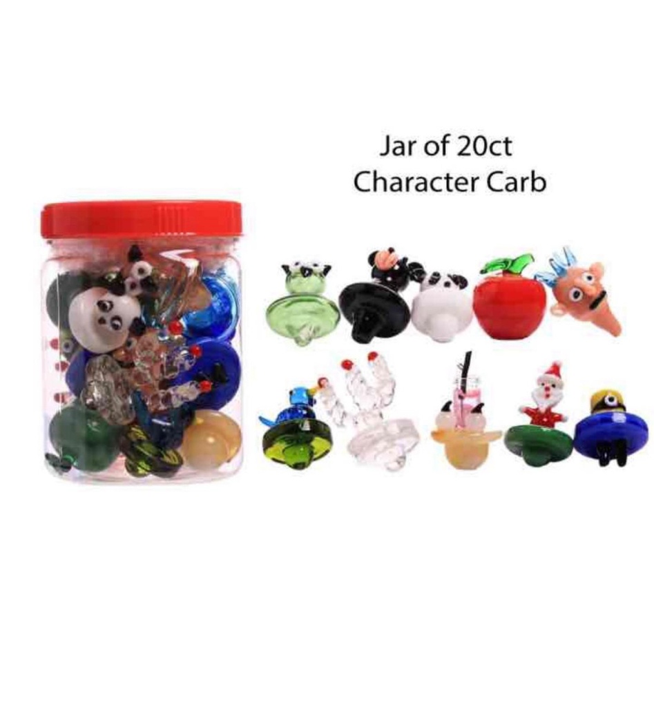 CHARACTER GLASS CARB CAB 20CT JAR