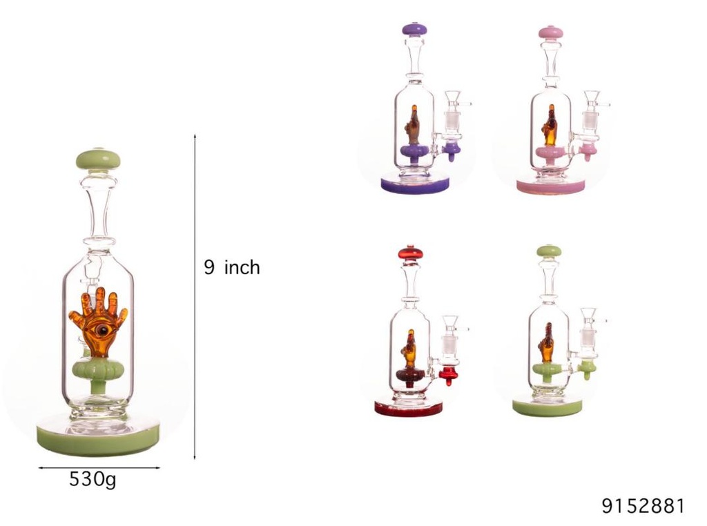 THIRD PALM GLASS WATER PIPE #9152881