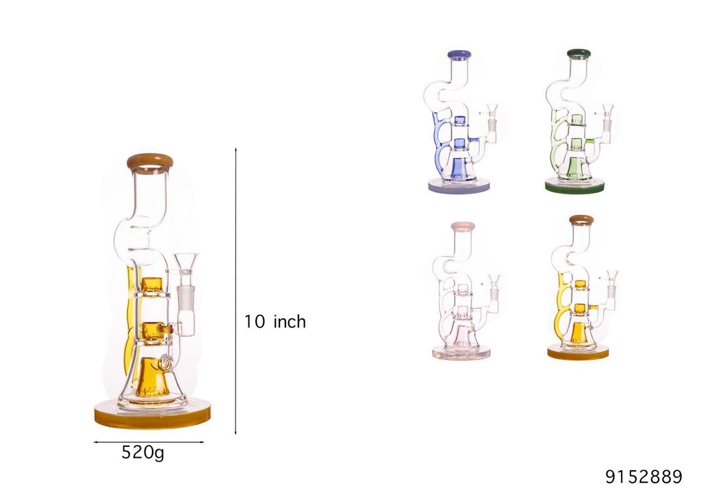 CYCLONE SPIRAL RECYCLE GLASS WATER PIPE #9152889